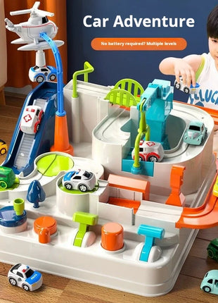 Racing Rail Car Model Educational Toys Children Track Adventure Game