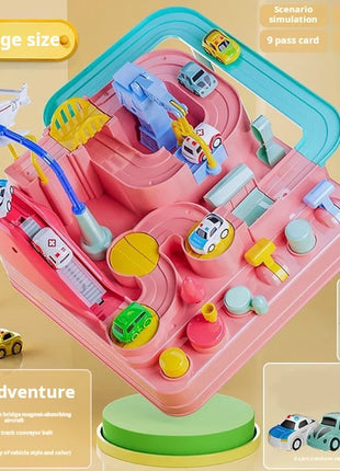 Racing Rail Car Model Educational Toys Children Track Adventure Game