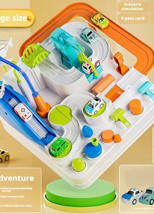 Racing Rail Car Model Educational Toys Children Track Adventure Game
