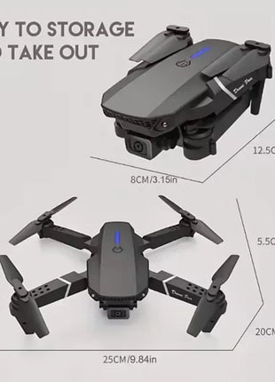 E88 Pro WIFI FPV Drone Wide Angle HD 4K 1080P Camera Height Hold RC