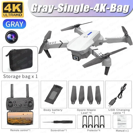 E88 Pro WIFI FPV Drone Wide Angle HD 4K 1080P Camera Height Hold RC
