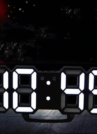 3D Mini Clock LED Digital Wall Clock Desk Clock Electronic Alarm Clock