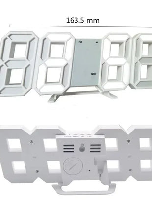 3D Mini Clock LED Digital Wall Clock Desk Clock Electronic Alarm Clock