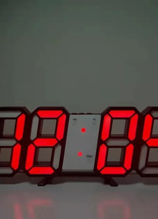 3D Mini Clock LED Digital Wall Clock Desk Clock Electronic Alarm Clock