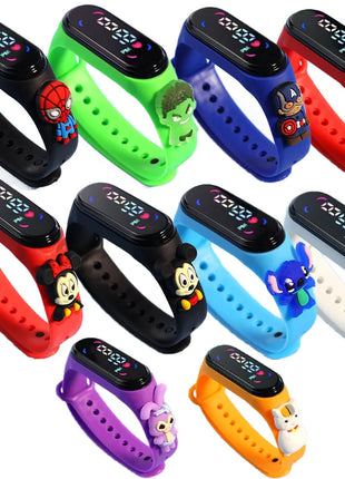 Fashion Mickey Children Watches For Girls Electronic Bracelet Sports