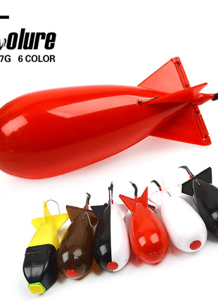 TOLU Fishing Rocket Feeder Large Small Spod Bomb Float Lure Bait