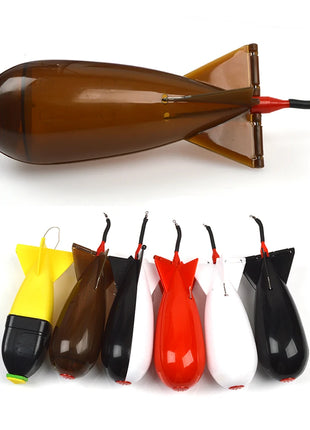 TOLU Fishing Rocket Feeder Large Small Spod Bomb Float Lure Bait