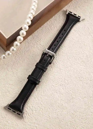 Slim Leather Strap For Apple Watch Series 10 42/46mm 9 8 7 41mm 45mm