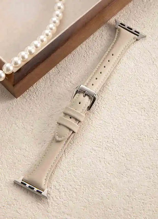 Slim Leather Strap For Apple Watch Series 10 42/46mm 9 8 7 41mm 45mm