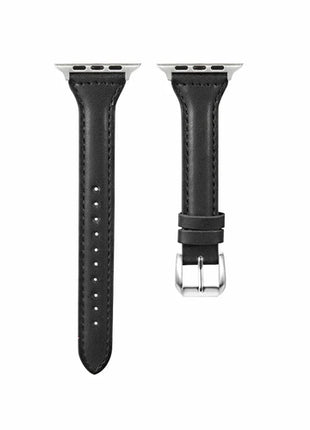Slim Leather Strap For Apple Watch Series 10 42/46mm 9 8 7 41mm 45mm