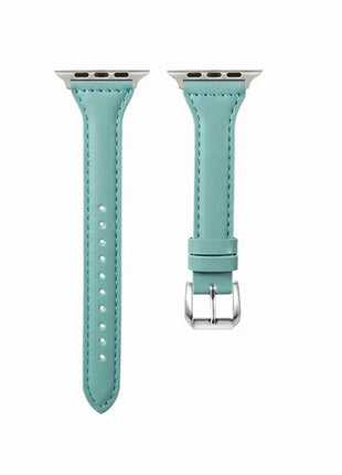 Slim Leather Strap For Apple Watch Series 10 42/46mm 9 8 7 41mm 45mm