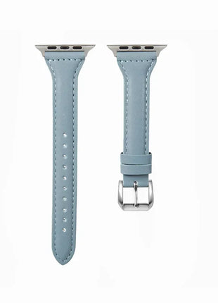 Slim Leather Strap For Apple Watch Series 10 42/46mm 9 8 7 41mm 45mm