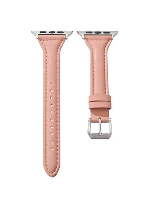 Slim Leather Strap For Apple Watch Series 10 42/46mm 9 8 7 41mm 45mm