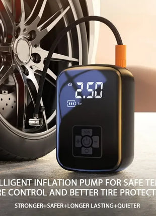1pc Wireless Car Air Compressor Air Pump Electric Tire Inflator Pump