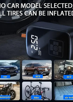 LEIBOO Wireless Car Air Compressor Air Pump Electric Tire Inflator