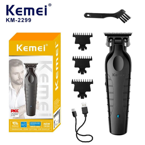 Kemei Men's Cordless Hair Clipper USB Rechargeable Electric Hair
