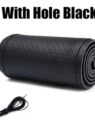 Artificial Leather Steering Wheel Cover Anti-Slip Braiding Cover For