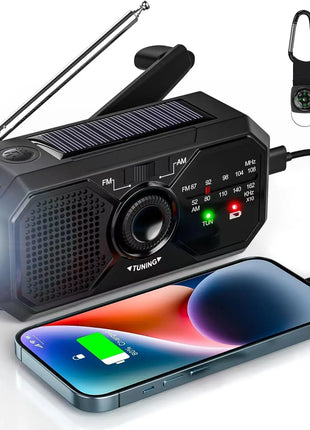 Portable Solar Radio, Emergency Kits first Aid Radio with Crank,