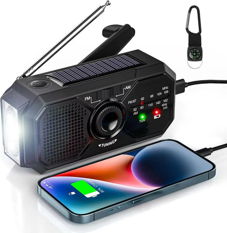 Portable Solar Radio, Emergency Kits first Aid Radio with Crank,