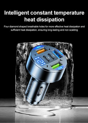 250W 5 Ports Car Charger Fast Charging PD QC3.0 USB C Car Phone