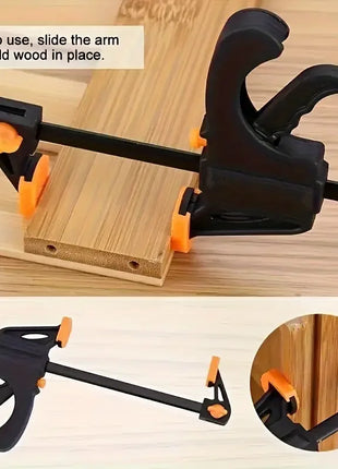 Woodworking Clamp F Hard Quick Release Ratchet Speed Squeeze Clip Kit