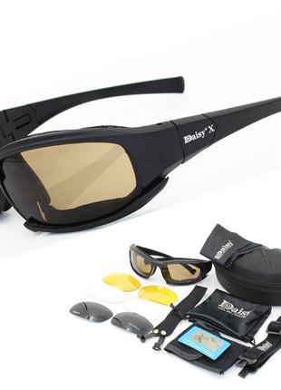Daisy X7 glasses Men Military polarized Sunglasses Bullet-proof
