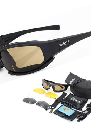 Daisy X7 glasses Men Military polarized Sunglasses Bullet-proof