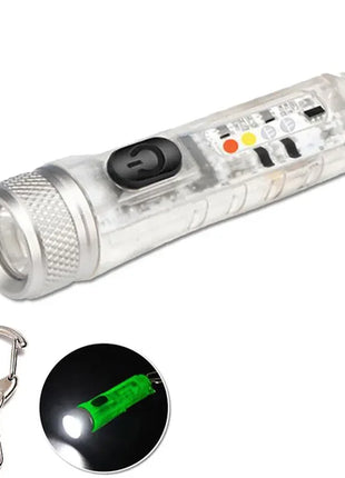 Mini Keychain Flashlight LED Rechargeable Torch Portable Magnetic USB