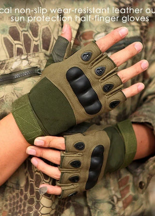 Half Finger Men's Gloves Outdoor Military Tactical Gloves Sports