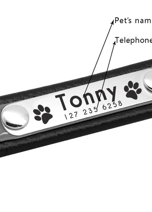 Reflective Pet Dog Custom Collar Adjustable Free Engraved Small Medium