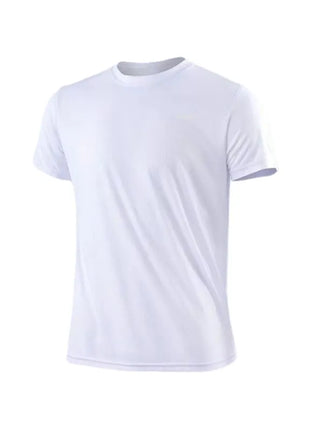 Men's Quick Dry Short Sleeve Gym Running Moisture Wicking Round Neck