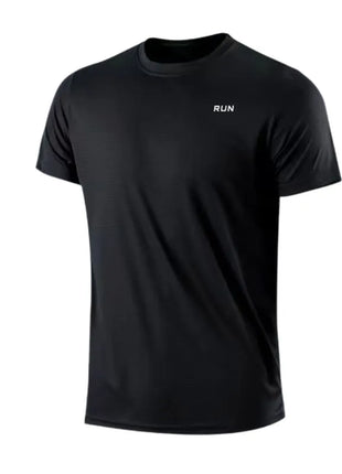 Men's Quick Dry Short Sleeve Gym Running Moisture Wicking Round Neck