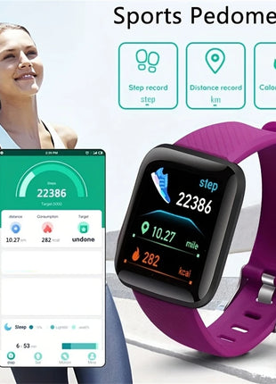 Smart Watch 116Plus D13 Y68 Sport Wristband Running Fitness Monitor