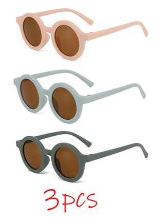 Children's sunglasses, inset style  round frame, 1-7 year old baby