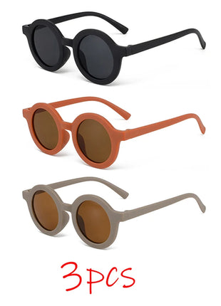 Children's sunglasses, inset style  round frame, 1-7 year old baby