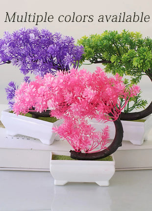 Crescent Style Bonsai Simulation Plant Thousand Layer Flower Bonsai