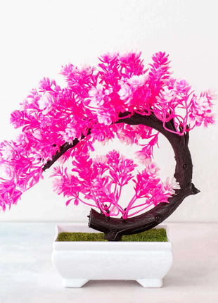 Crescent Style Bonsai Simulation Plant Thousand Layer Flower Bonsai