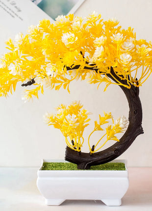 Crescent Style Bonsai Simulation Plant Thousand Layer Flower Bonsai
