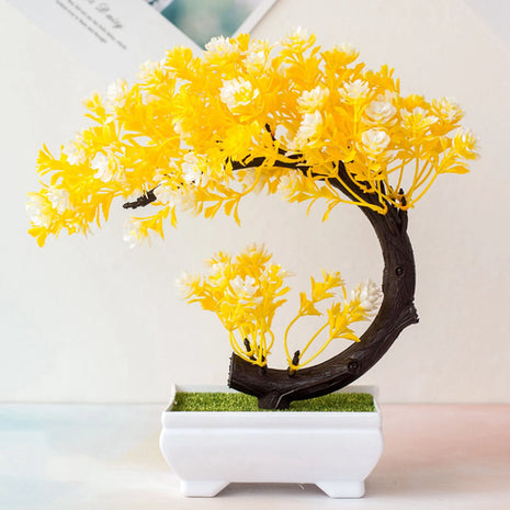 Crescent Style Bonsai Simulation Plant Thousand Layer Flower Bonsai