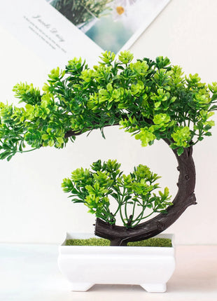 Crescent Style Bonsai Simulation Plant Thousand Layer Flower Bonsai