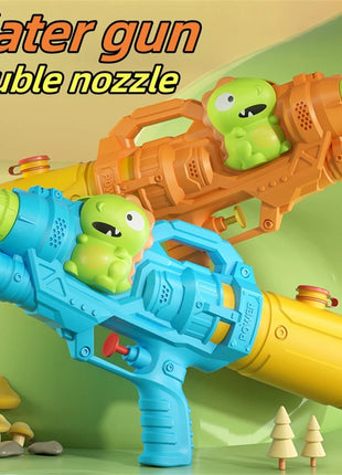 Dinosaurs, ducks, sharks, twin sprinklers, water gun toys, water