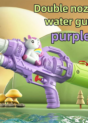 Dinosaurs, ducks, sharks, twin sprinklers, water gun toys, water