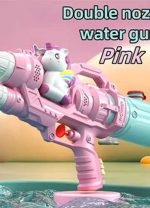 Dinosaurs, ducks, sharks, twin sprinklers, water gun toys, water