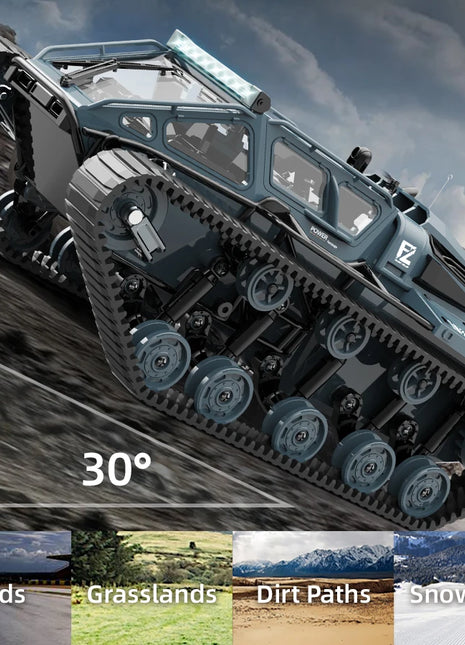 JJRC C8812 LED Light Full Scale Tracked Tank Simulation Model Toy RC