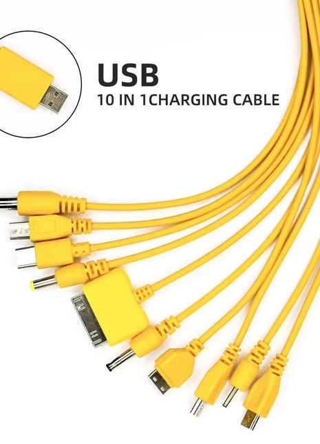 NNBILI 10 in 1 Multi-Function USB Phone Charging Cable Multi-head