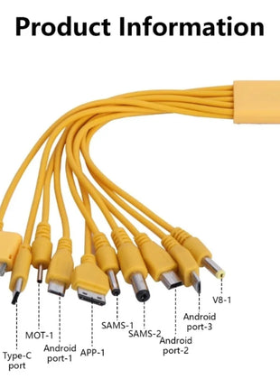 NNBILI 10 in 1 Multi-Function USB Phone Charging Cable Multi-head