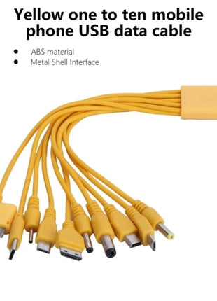 NNBILI 10 in 1 Multi-Function USB Phone Charging Cable Multi-head