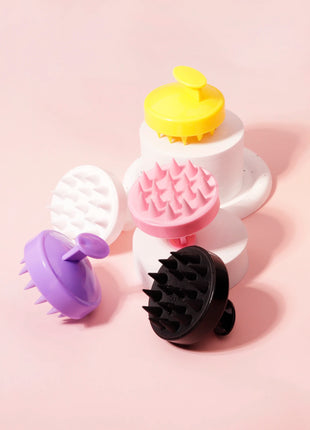 1PCS scalp massager shampoo brush, scalp cleaning brush, silicone, for