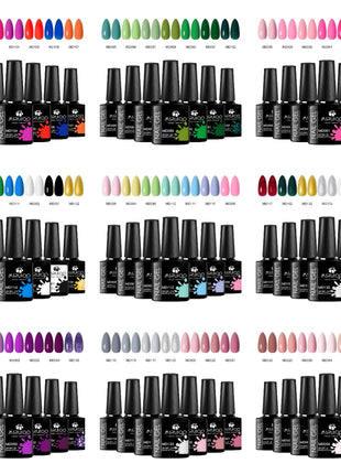7pc Nail Gel Polish Set DIY Nail Art Design All For Decoration Soak