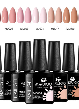 7pc Nail Gel Polish Set DIY Nail Art Design All For Decoration Soak